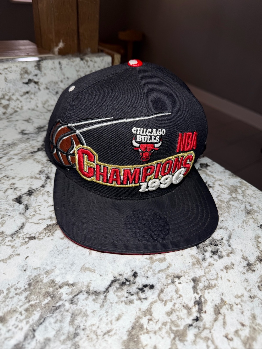 Mitchell & Ness Chicago Bulls NBA Finals Champs 1996 Snapback Cap Black